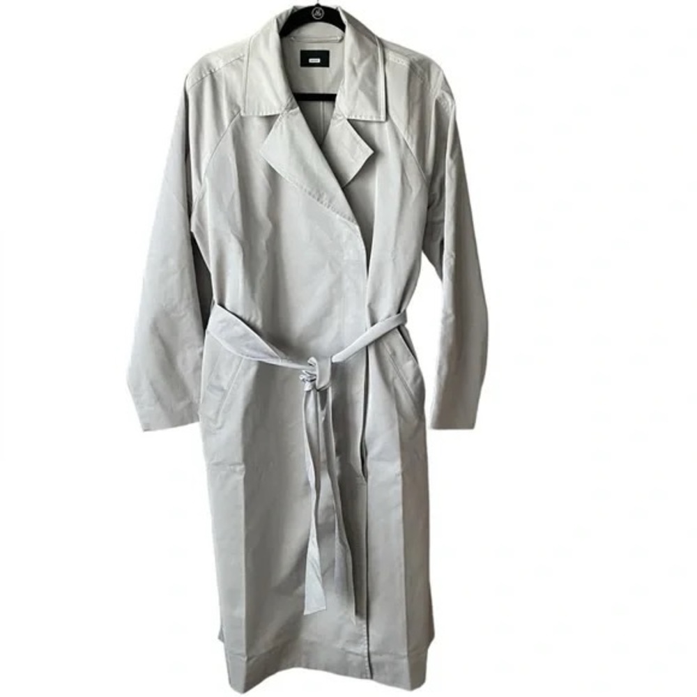 NWT AWAY Travel Transit Trench Coat Belted Waterproof Size L